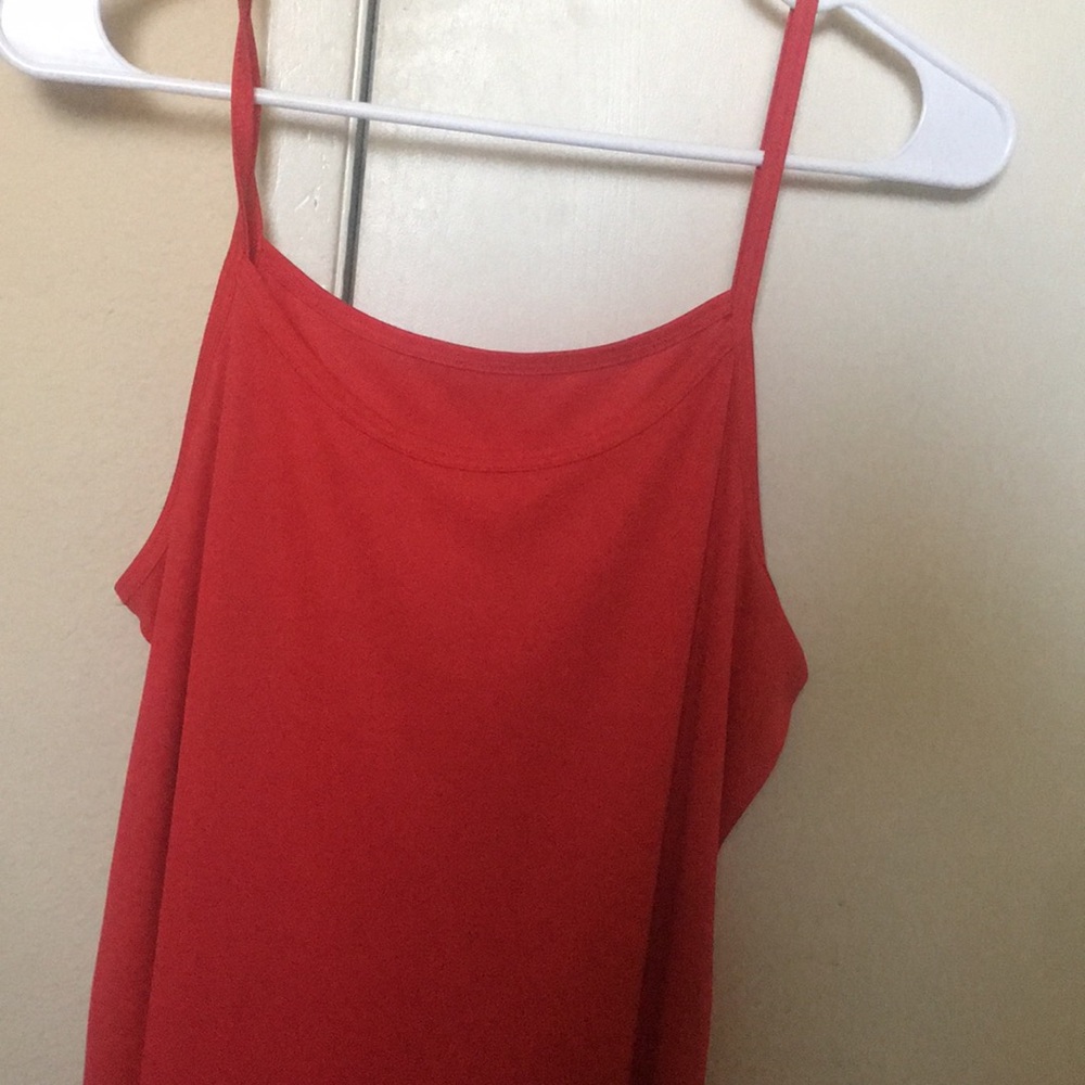 Red tank top